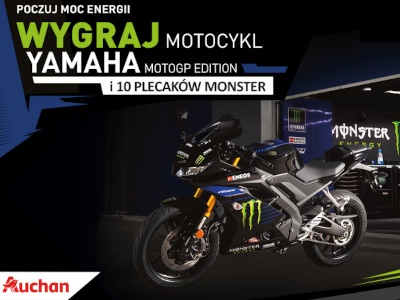 Konkurs w Auchan Wygraj Yamaha YZF od Monster