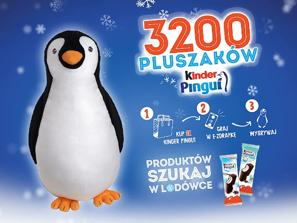 Zimowa Loteria KINDER Pingui