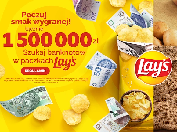konkurs-szukaj-banknotow-w-paczkach-lays Loteria Kasa w paczkach Lay's