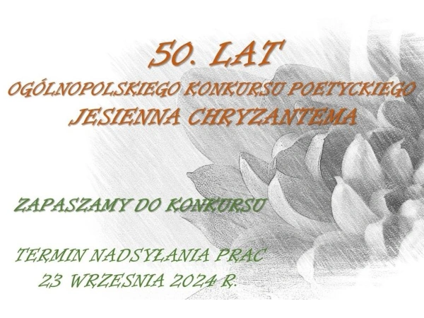 Konkurs poetycki Jesienna Chryzantema