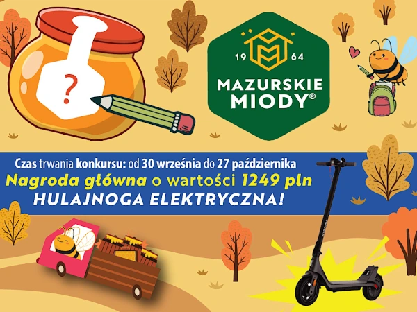 Konkurs Mazurskie Miody Stwórz etykietę na miód
