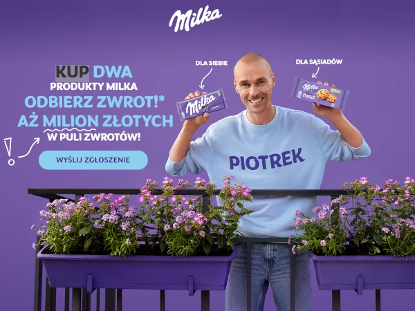 Promocja Milka Zwrot pieniędzy za zakup 2025