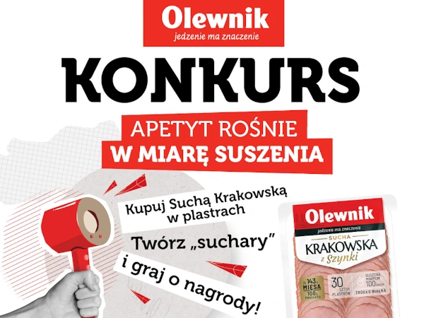 Konkurs Olewnik Apetyt rośnie w miarę suszenia