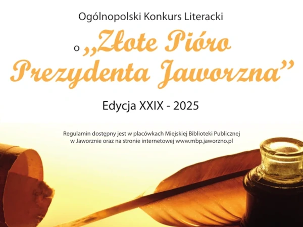 XXIX Konkurs literacki O Złote Pióro Prezydenta Jaworzna