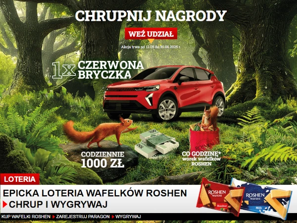 Epicka loteria wafelków Roshen
