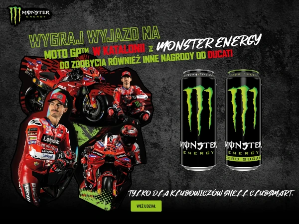 Konkurs Monster Wygraj wyjazd na Moto GP