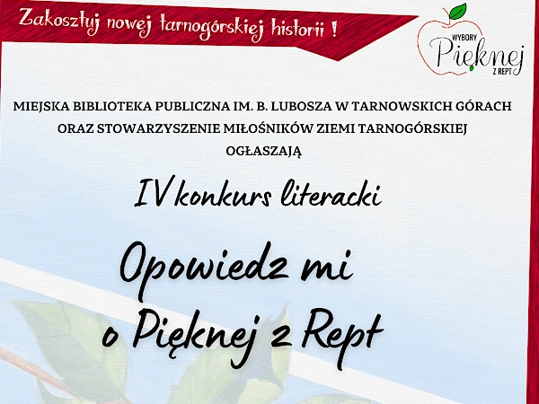 Konkurs literacki Opowiedz mi o Pięknej z Rept
