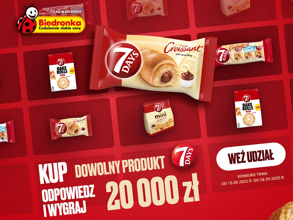 Konkurs 7Days w Biedronce 2025