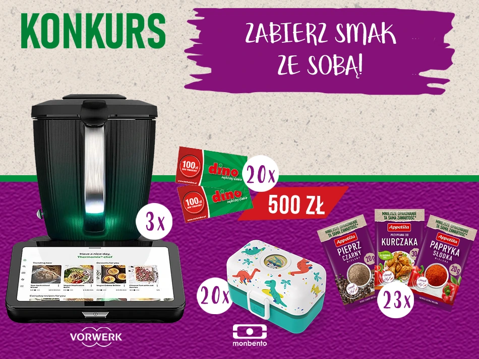 Konkurs Dino na Facebooku Zabierz smak ze sobą