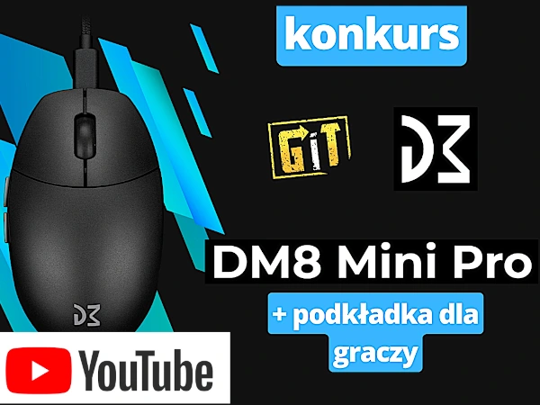 Konkurs na YouTube Wygraj myszkę Dream Machines DM8 Mini Pro