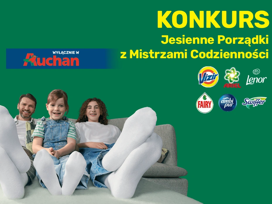 Konkurs Auchan Jesienne Porządki z Mistrzami Codzienności