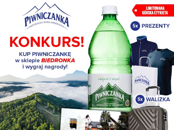 Konkurs na Facebooku Piwniczanka w Biedronce 2025