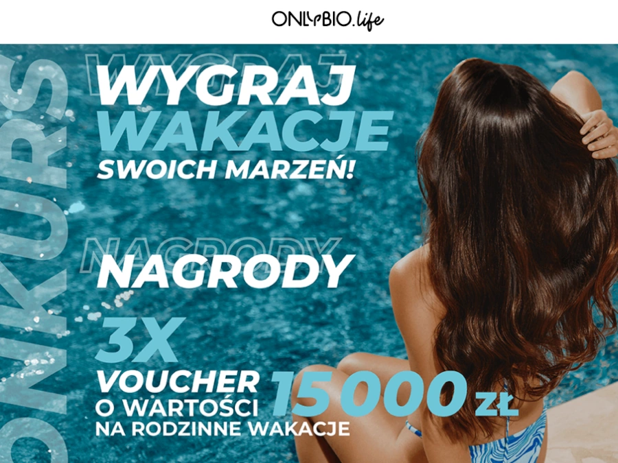 konkurs-wakacje-marzen-z-onlybio Konkurs Rossmann Łyk wody dla włosów