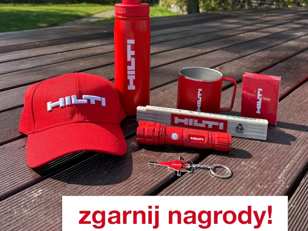Konkurs na Facebooku Gadżety Hilti