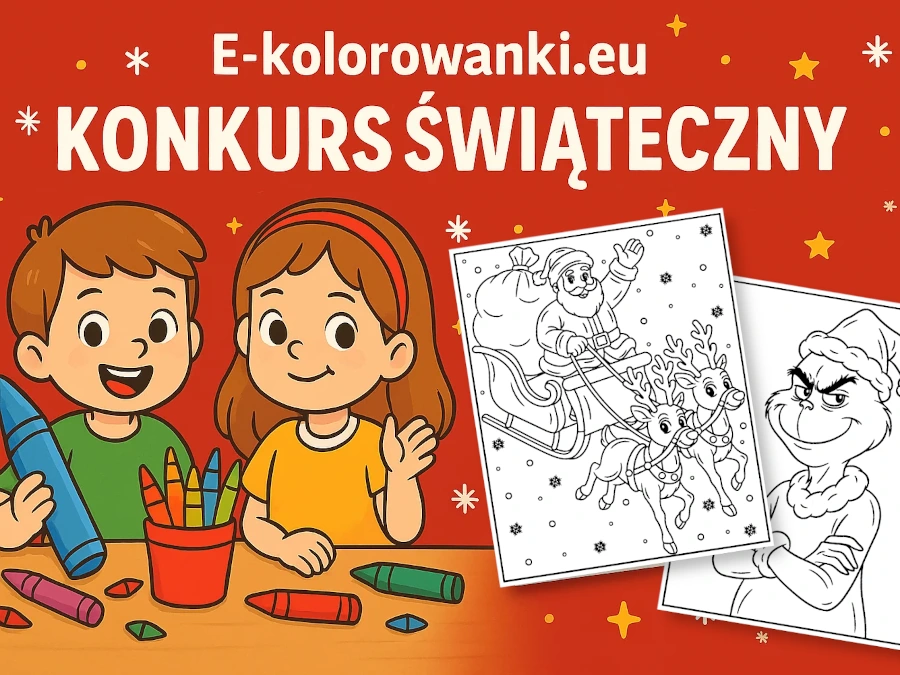 Konkurs plastyczny Świąteczna kolorowanka