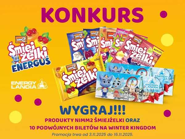 Konkurs na Facebooku Energylandia x Śmiejżelki