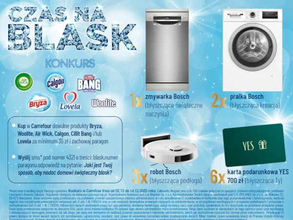 Konkurs SMS w Carrefour Czas na blask