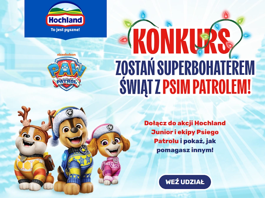 Konkurs Zostań Superbohaterem Świąt z Psim Patrolem