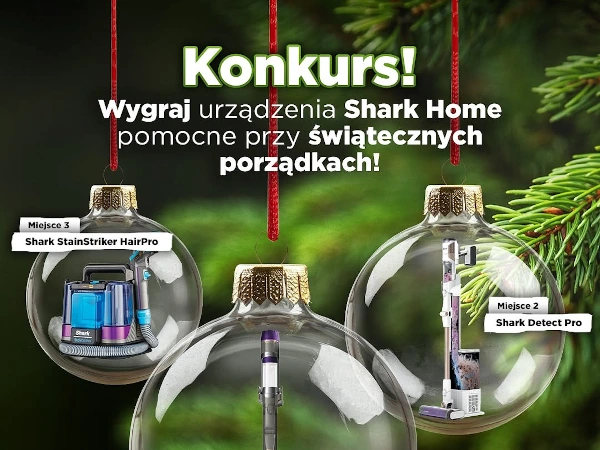 Konkurs świąteczny Shark Home 2025 na Instagramie