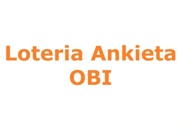 Loteria Ankieta OBI 2026