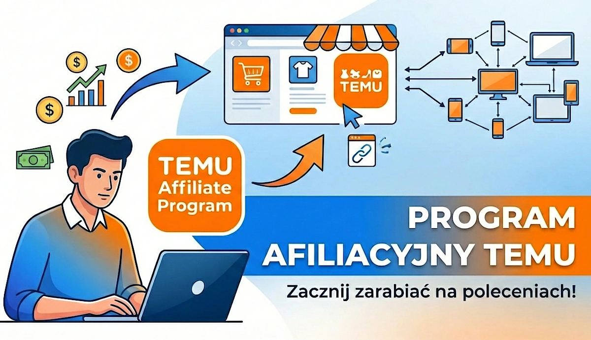 Program Influencerów i Partnerów Afiliacyjnych TEMU 2026 baner