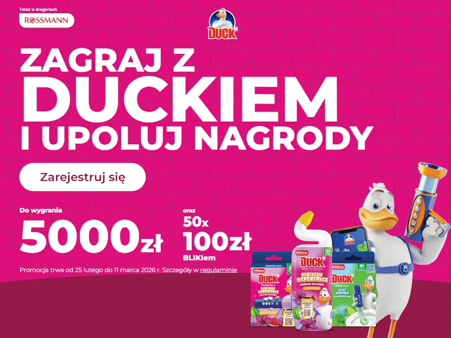Konkurs Zagraj z Duckiem i upoluj nagrody