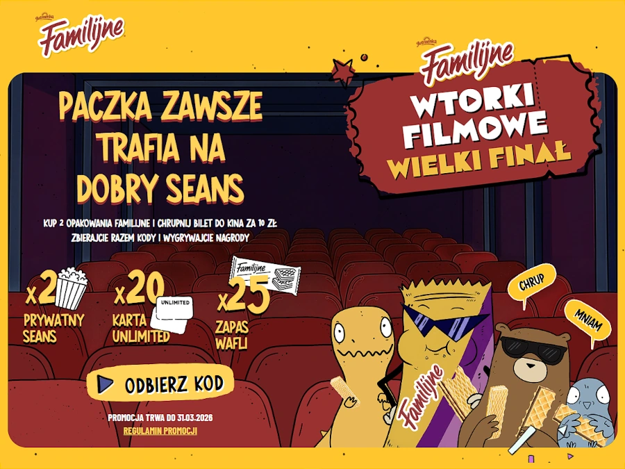 Promocja Familijne Wtorki Filmowe: Wielki Finał