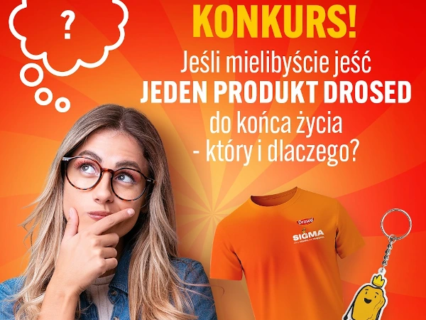 Konkurs na Facebooku Jeden produkt Drosed do końca życia