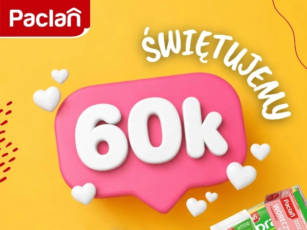 Konkurs Z okazji 60 000 obserwujących Facebook Paclan