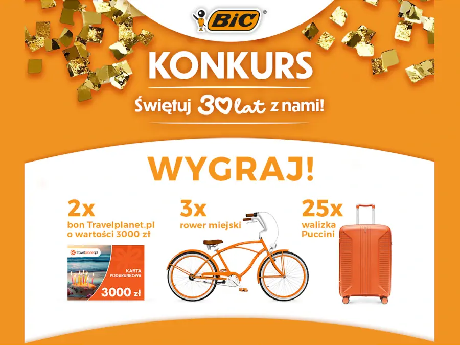 Konkurs BIC Świętuj z nami 30 lat Auchan