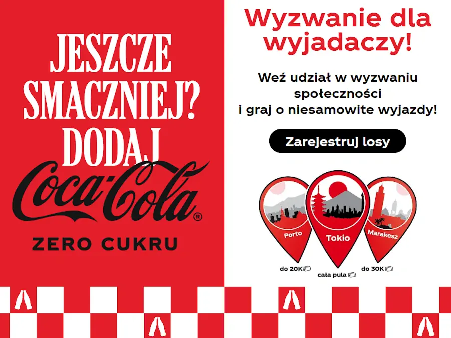 Loteria Coca Cola x Żabka Wyzwanie dla wyjadaczy