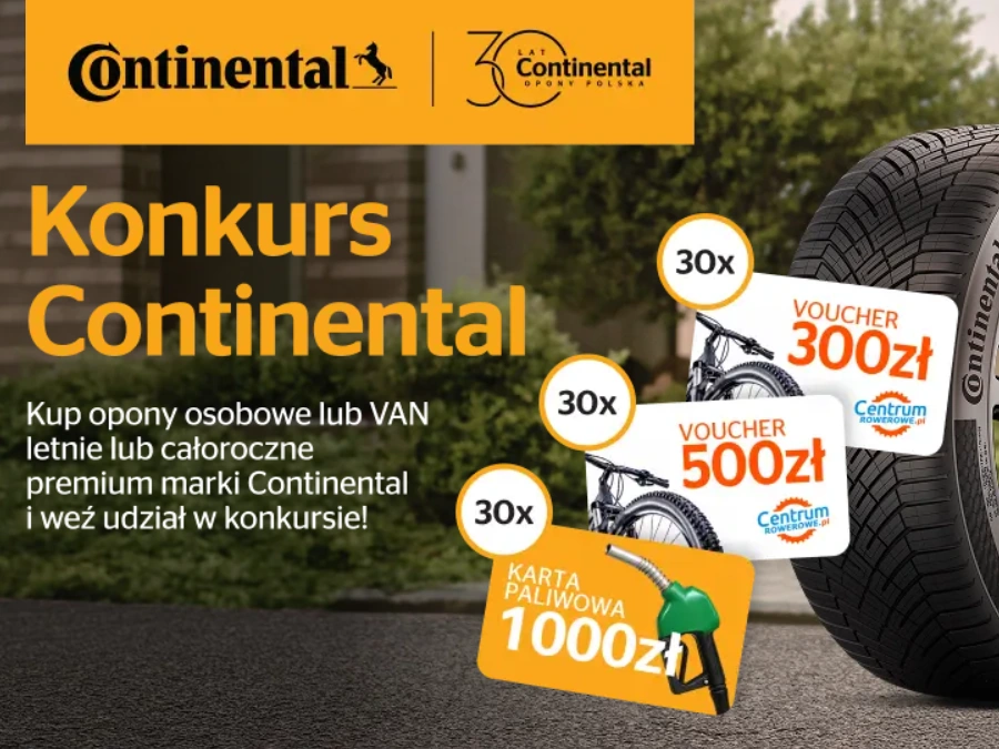 Konkurs Oponeo Continental 2026