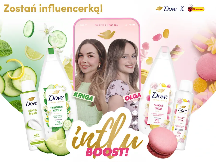Konkurs Biedronka Dove Influ Boost