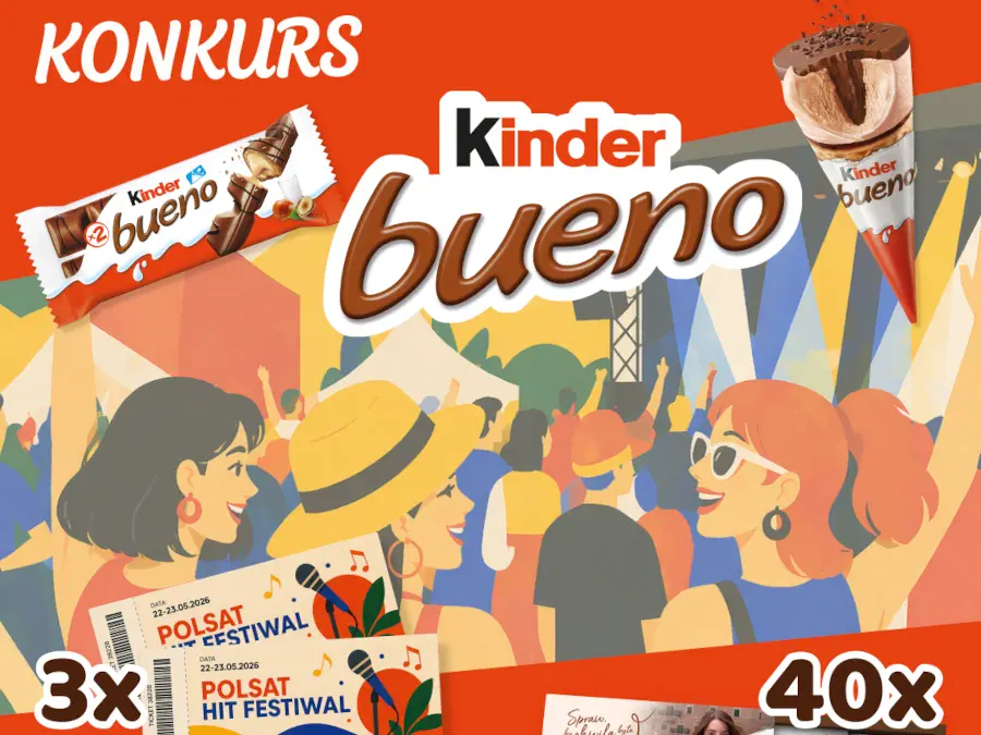 Konkurs Festiwalowe chwile przyjemności z Kinder Bueno