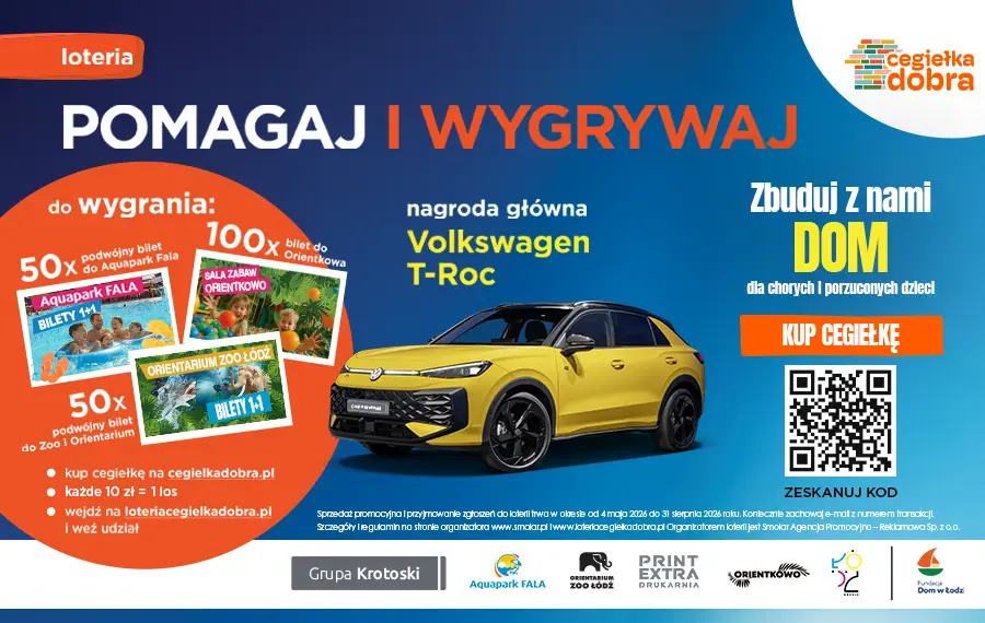 Loteria charytatywna Cegiełka Dobra 2026 baner